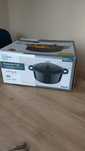 Livarno home Garnek żeliwny emaliowany 4,5l, Ø 26,5cm x 11,5 cm CZARNY