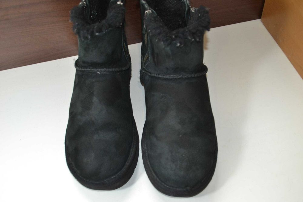 ugg australia mini double zip 39р уги оригинал кожаные зимние сапожки