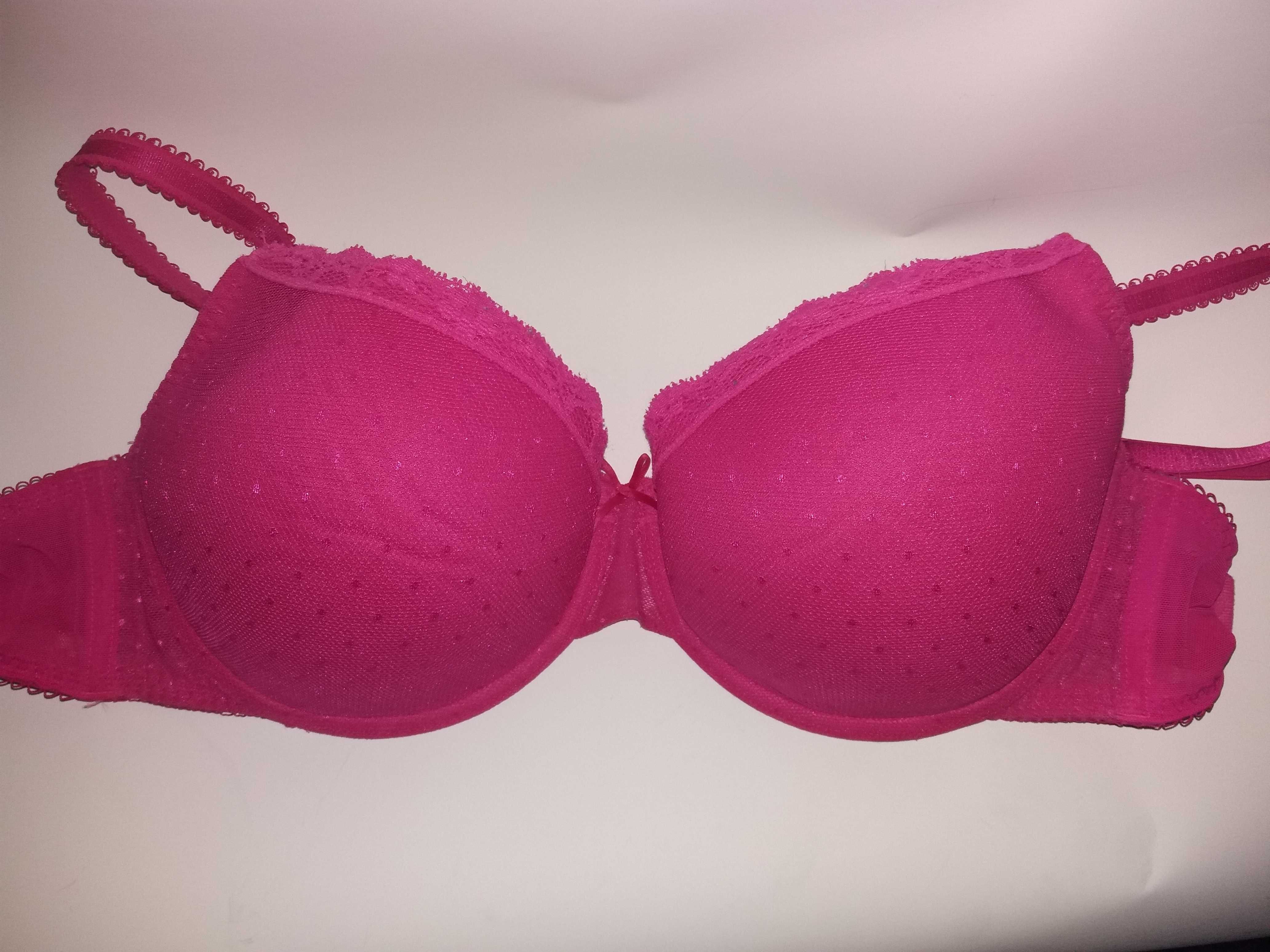 Сочный летний бюстгальтер сеточка debenhams38dd фуксия с косточками