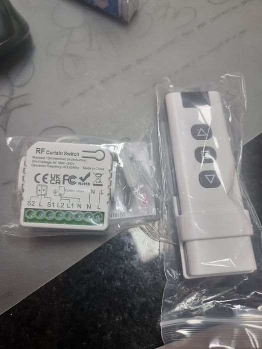 Interruptor rf com comando para persianas elétricas