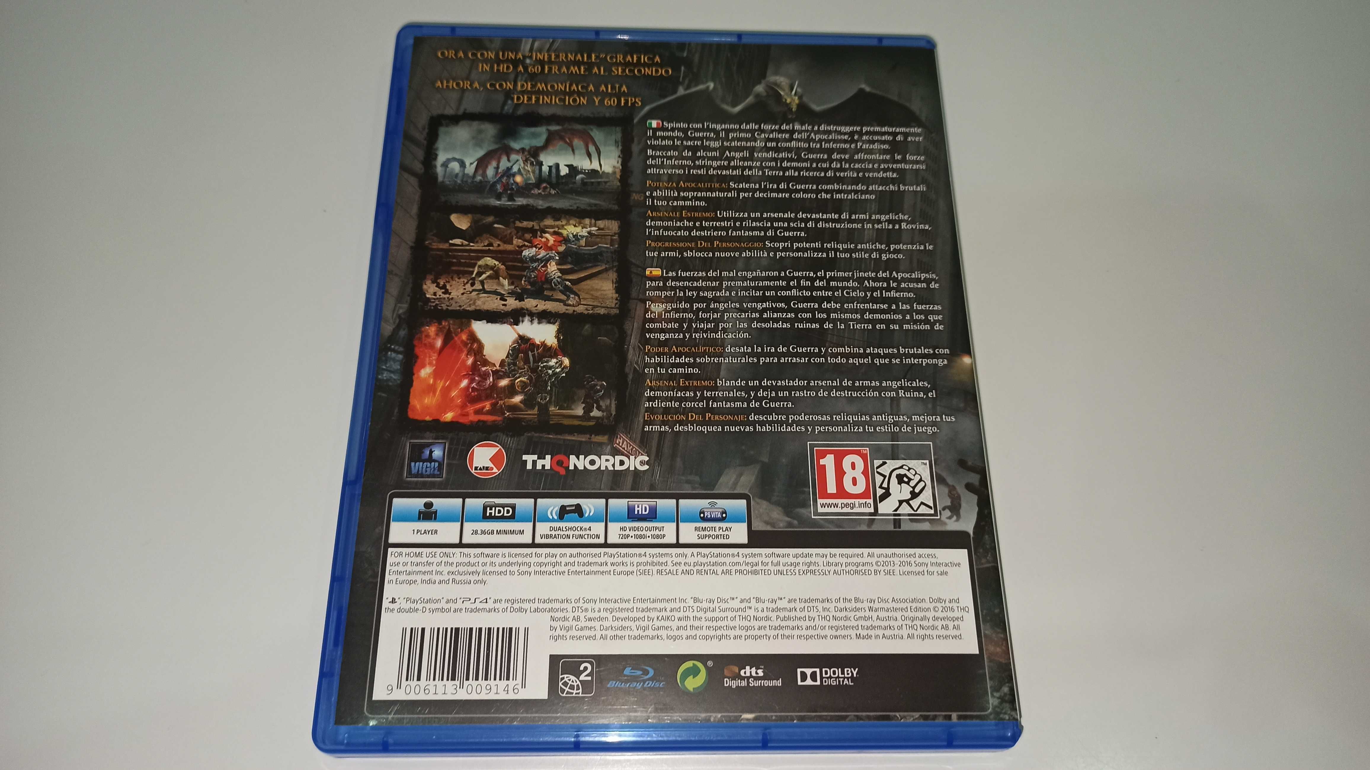 ps4 DARKSIDERS WARMASTERED EDITION remaster po polsku, gra action RPG