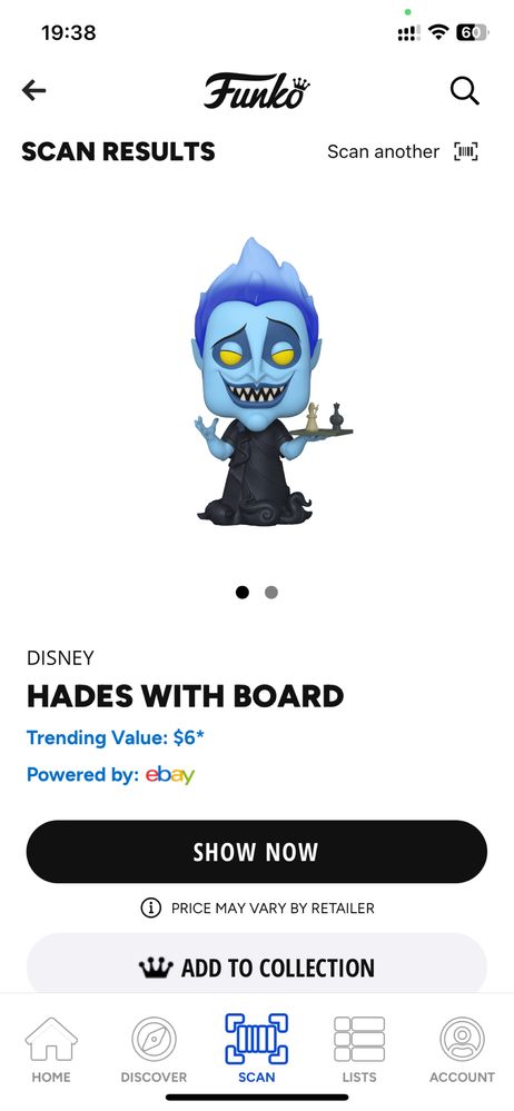 FunkoPOP Disney Villains - Hades With Chess Board