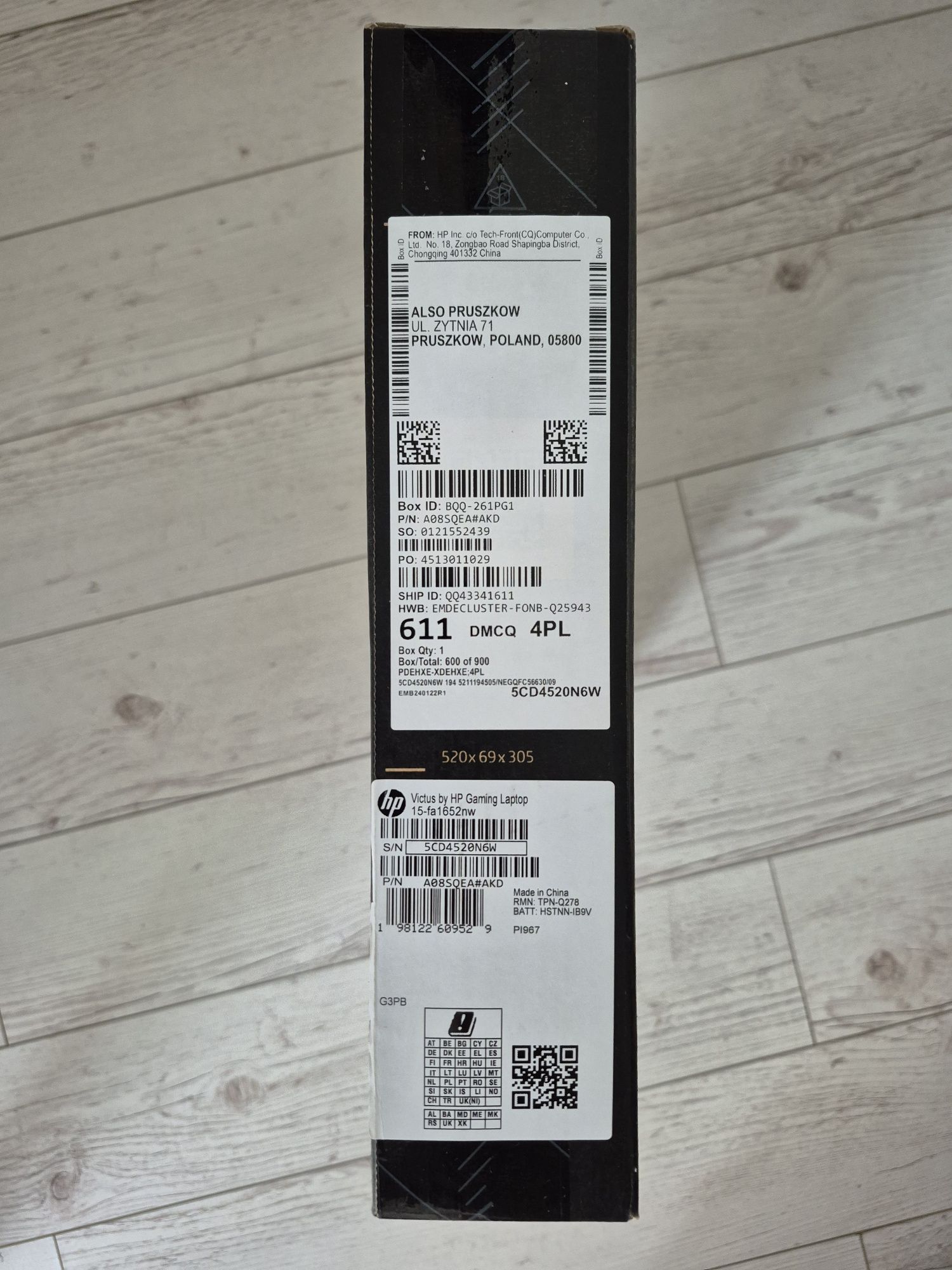 Sprzedam NOWY Laptop HP Victus 15-fa1652nw RTX 40
