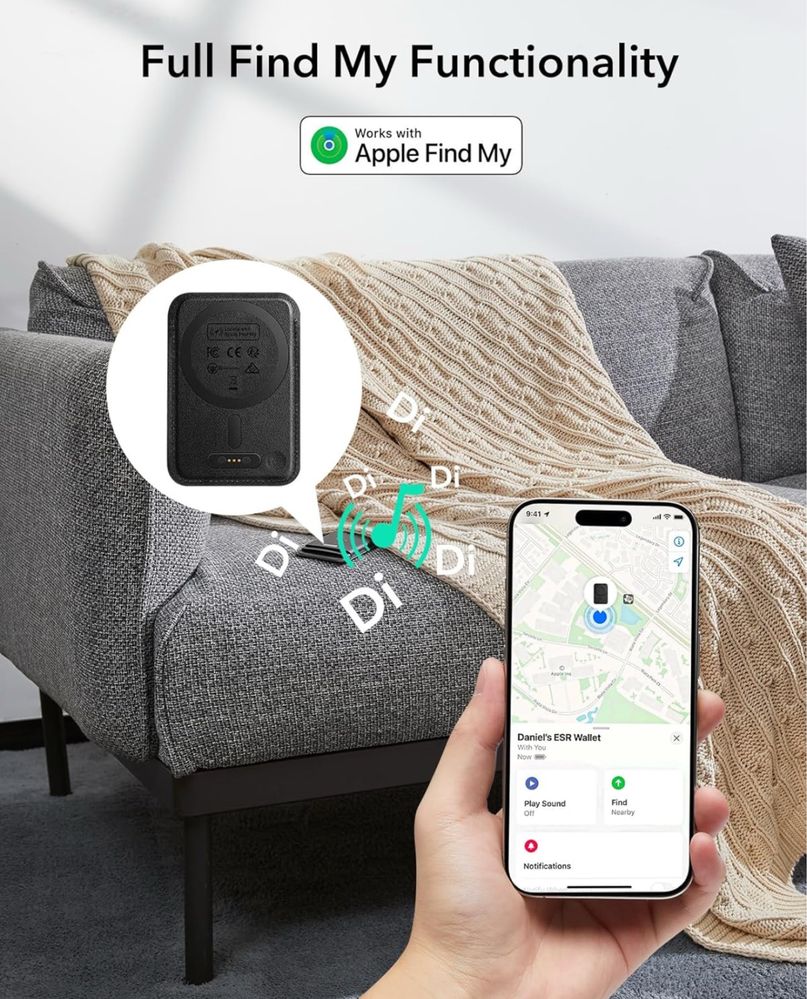 Portfel ESR Magsafe Find My