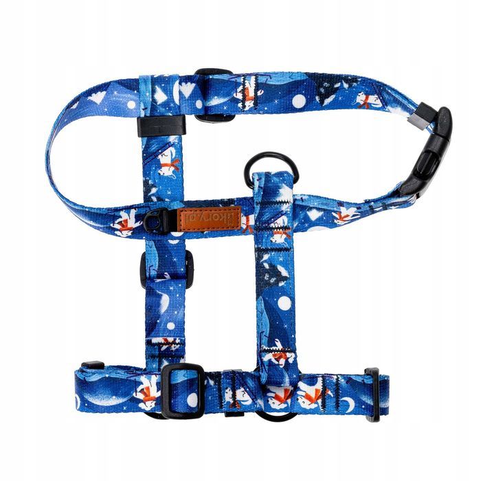 wygodne szelki guard dla średniego psa beagle basenji m 20 mm blue