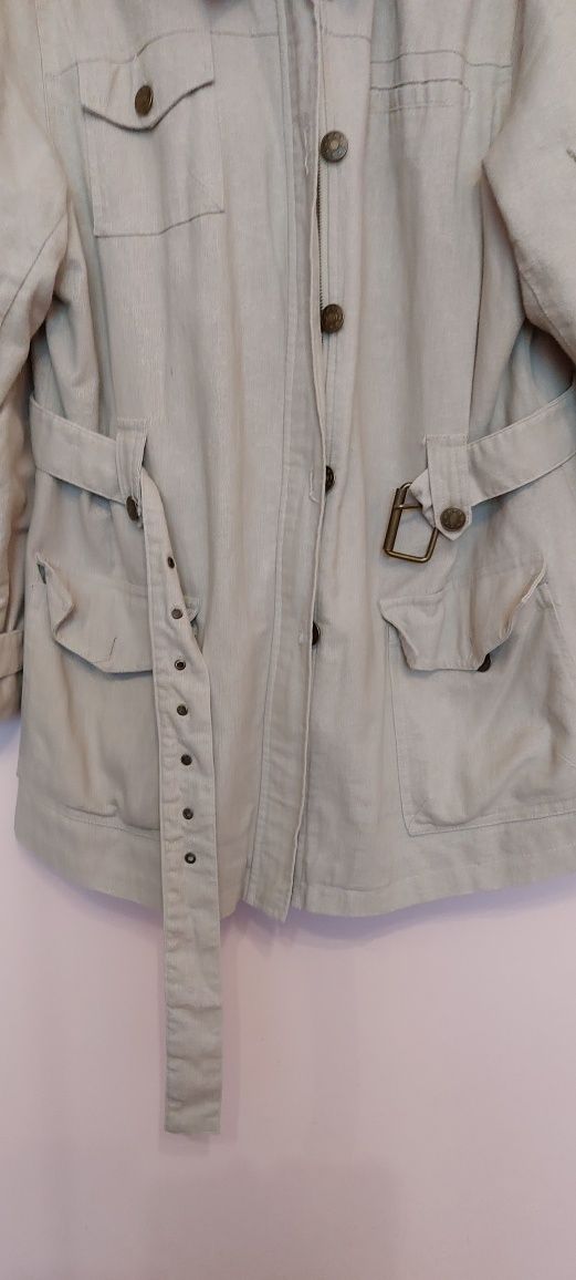 Parka kurtka lniana