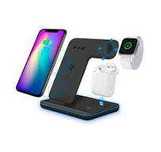 Ładowarka indukcyjna 3w1 Yenkee 15W iPhone czarna YAC 5300