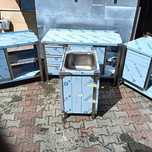 ZLEW GASTRONOMICZNY ZABUDOWANY drzwi uchylne Dora Metal NOWY 70x50x85