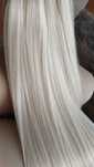 Włosy naturalne 7 taśm b.jasny blond 50 cm
