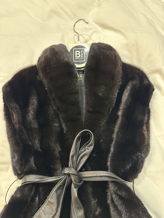 Жилет з норки блекглама дизайнер Пономарьов, стан добрий, розмір S-M