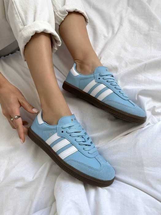 Жіночі кросівки Adidas Samba Argentina Blue 36-41 адідас самба