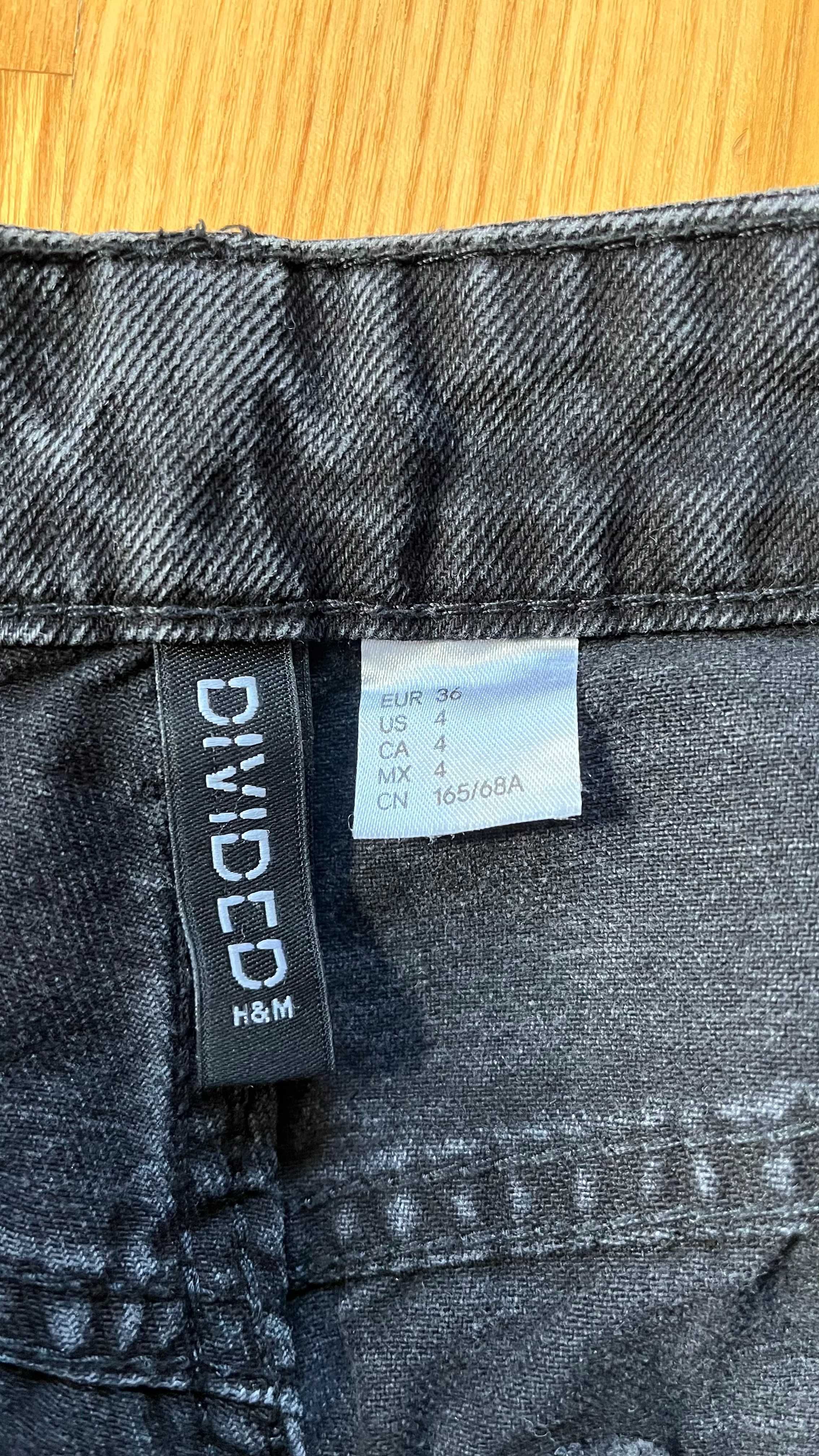 spodnie jeansy baggy wide leg szerokie