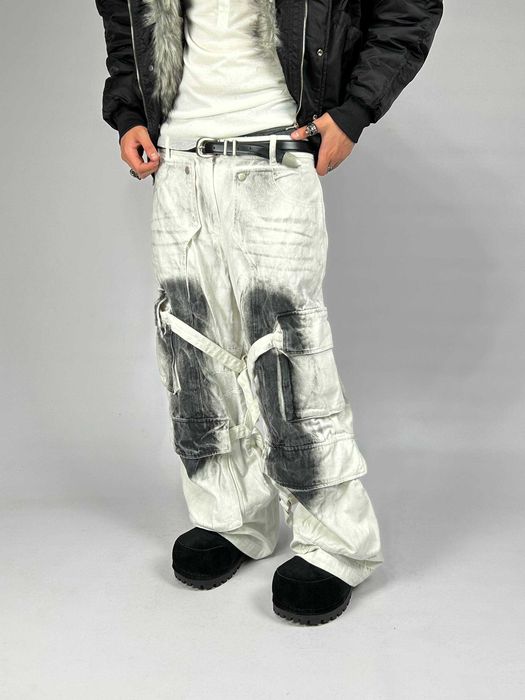 Джинси Acne Studios cargo білі карго штаны джынсы opium custom S M L