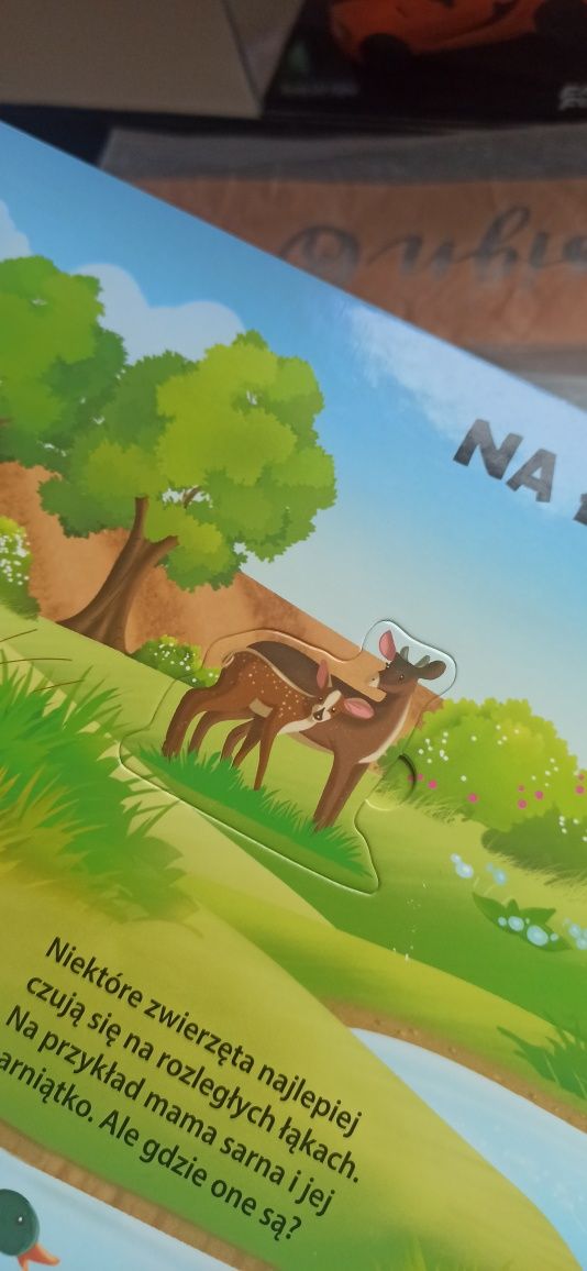 Sprzedam zestaw puzzli i książeczka dla 2-3 latka