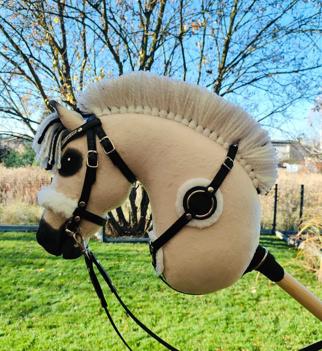 Konik Hobby Horse Fiord A4 ręcznie szyty z minky,zestaw z ogłowiem #34