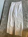 Szerokie spodnie / jeansy / dżinsy wide leg białe