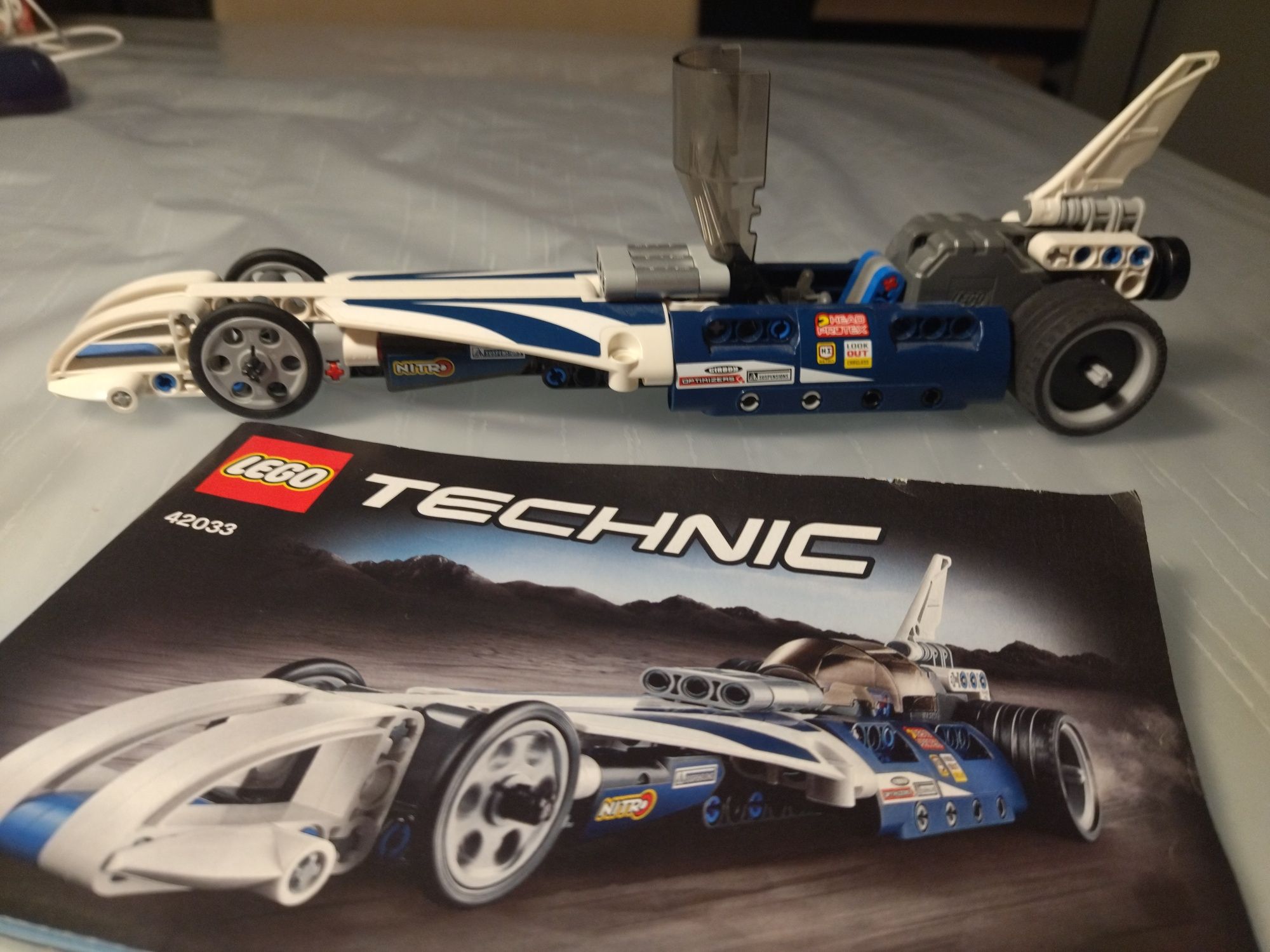LEGO technic 42033 wyścigowy z napędem wyścigowy samochód formuła 1