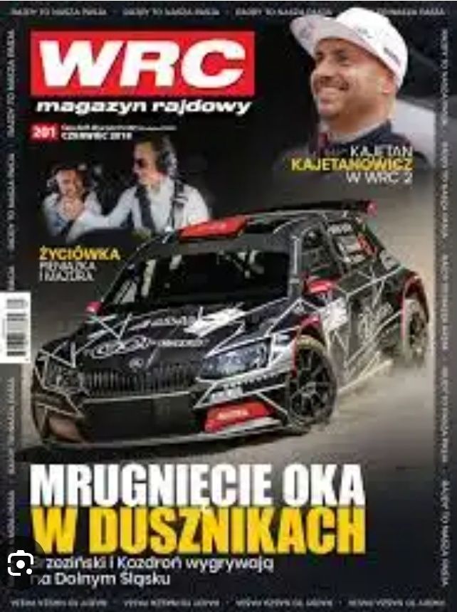 Czasopisma o tematyce rajdów samochoowych WRC i inne .