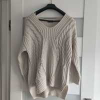 Sweter Katsumi s/m oversize warkoczowy splot