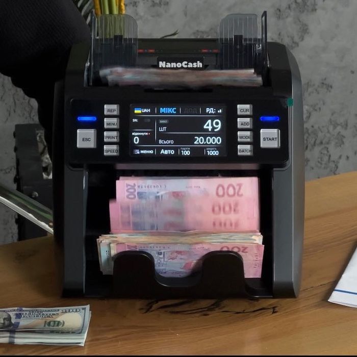 Апарат для рахунку та перевірки грошей Лічильник банкнот Nanocash