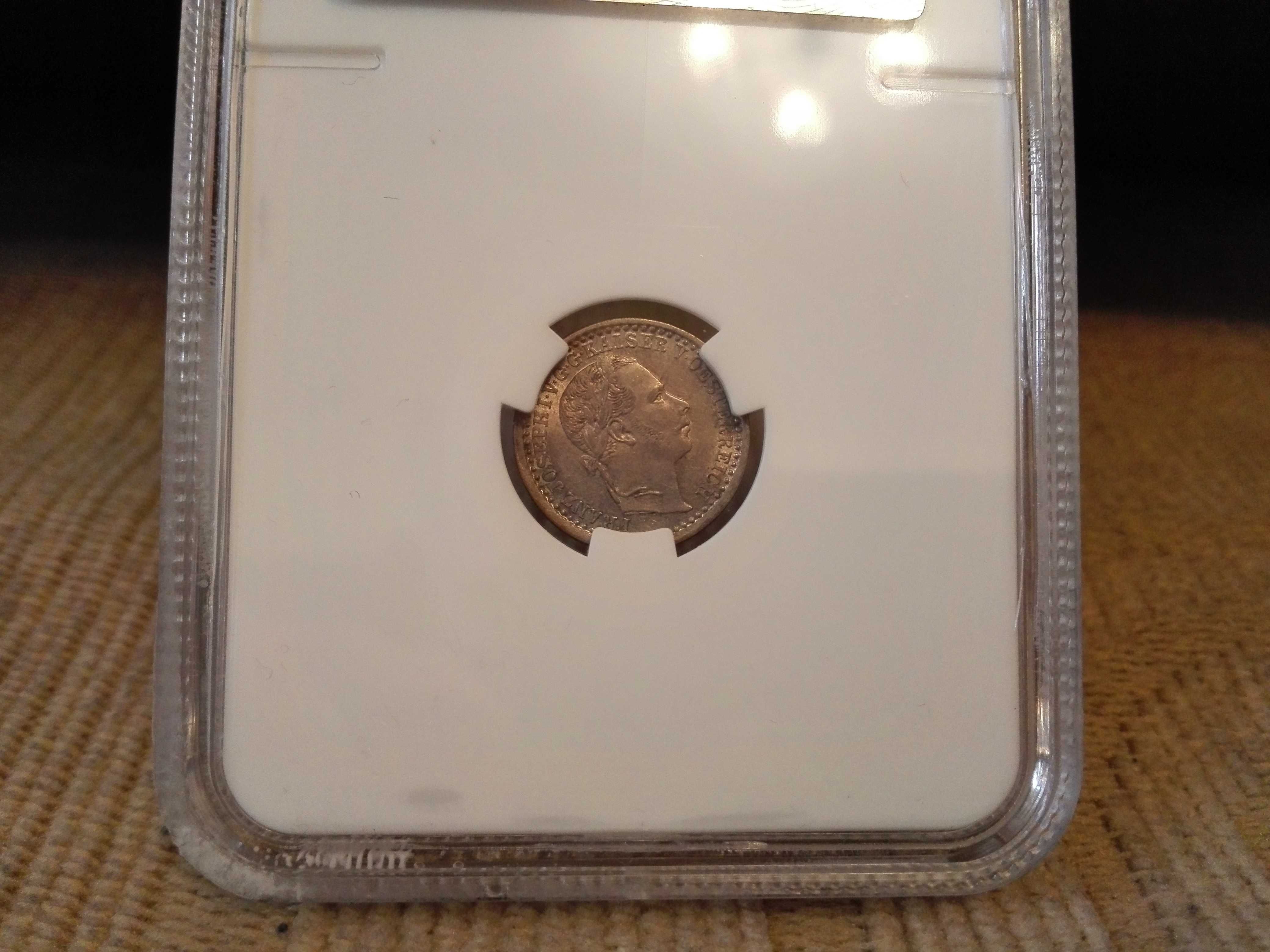 5 KRAJCARÓW - 1858 - AUSTRIA moneta srebrna
