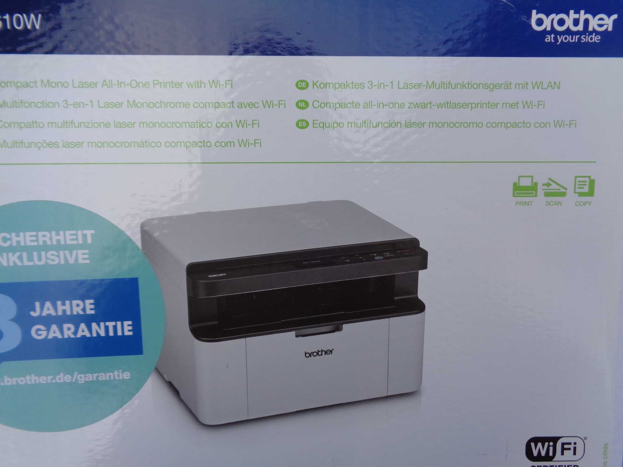 Drukarka laserowa brother DCP-1610 W -jak nowa 139 stron wydrukowanych