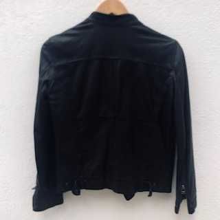 Casaco de cabedal preto da Massimo Dutti