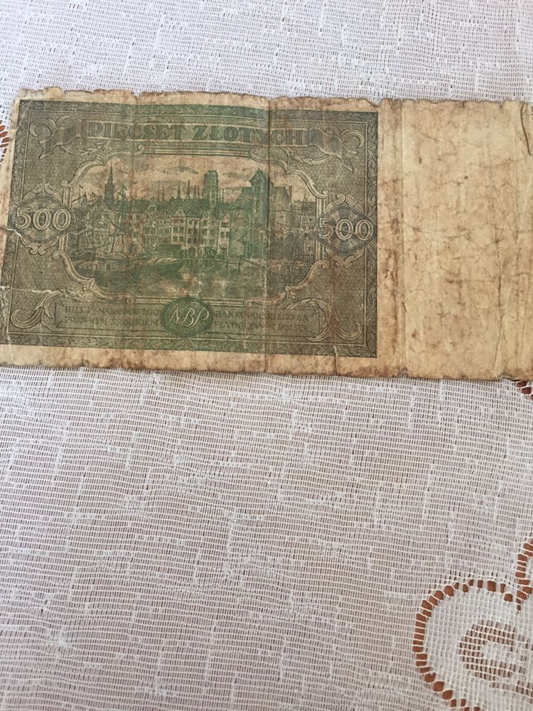 Stare banknoty 500 złotych