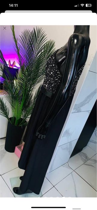 Платье shein curve на одно плечо с пайетками 3xl uk 22-24