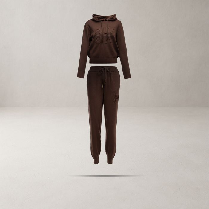 Komplet damski OLAVOGA BOSSIE ciemnobrązowy