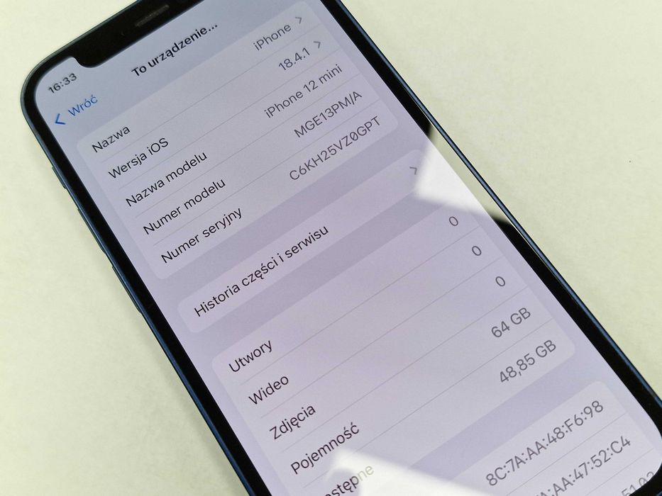 Iphone 12 Mini 64GB/ Blue/ Bat 77%/ Grade A-/ Gwarancja + ładowarka