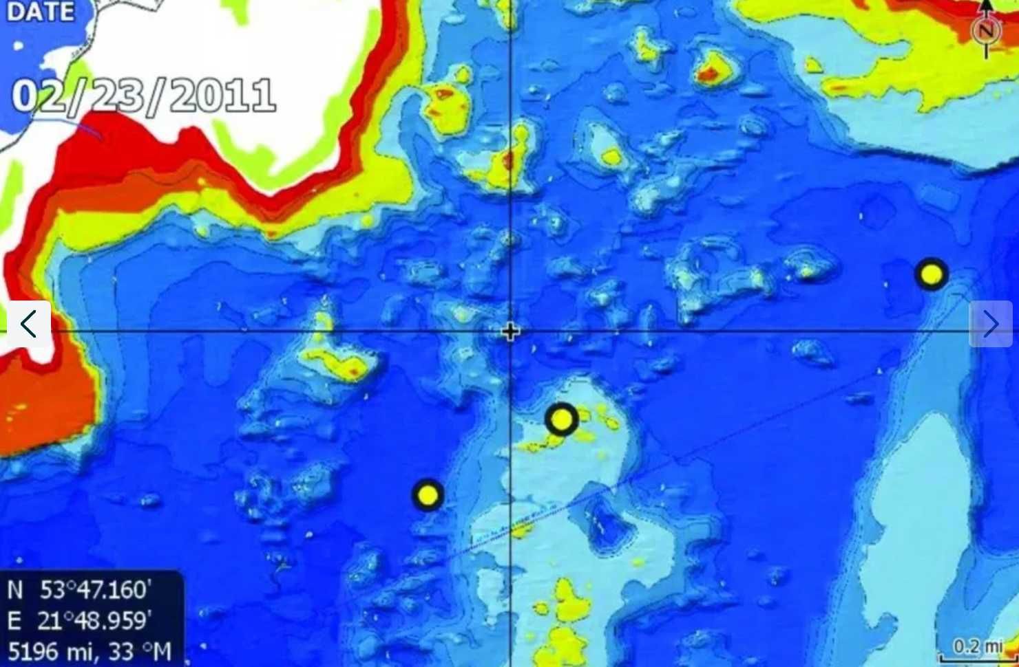 Mapa batymetryczna zbiorników POLSKA PÓŁNOCNA LOWRANCE