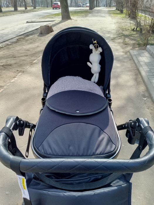 Дитячий візочок з автокріслом 3в1 KESSER 94 x 64 x 119 см чорний Німеч