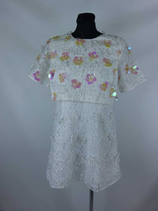 ASOS Petite sukienka biała haft 12 / 38 z metką