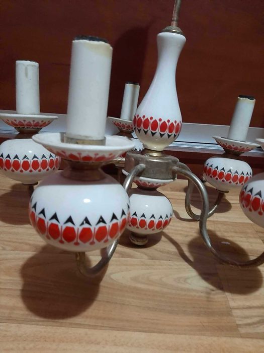 Żyrandol porcelanowy "Pająk"