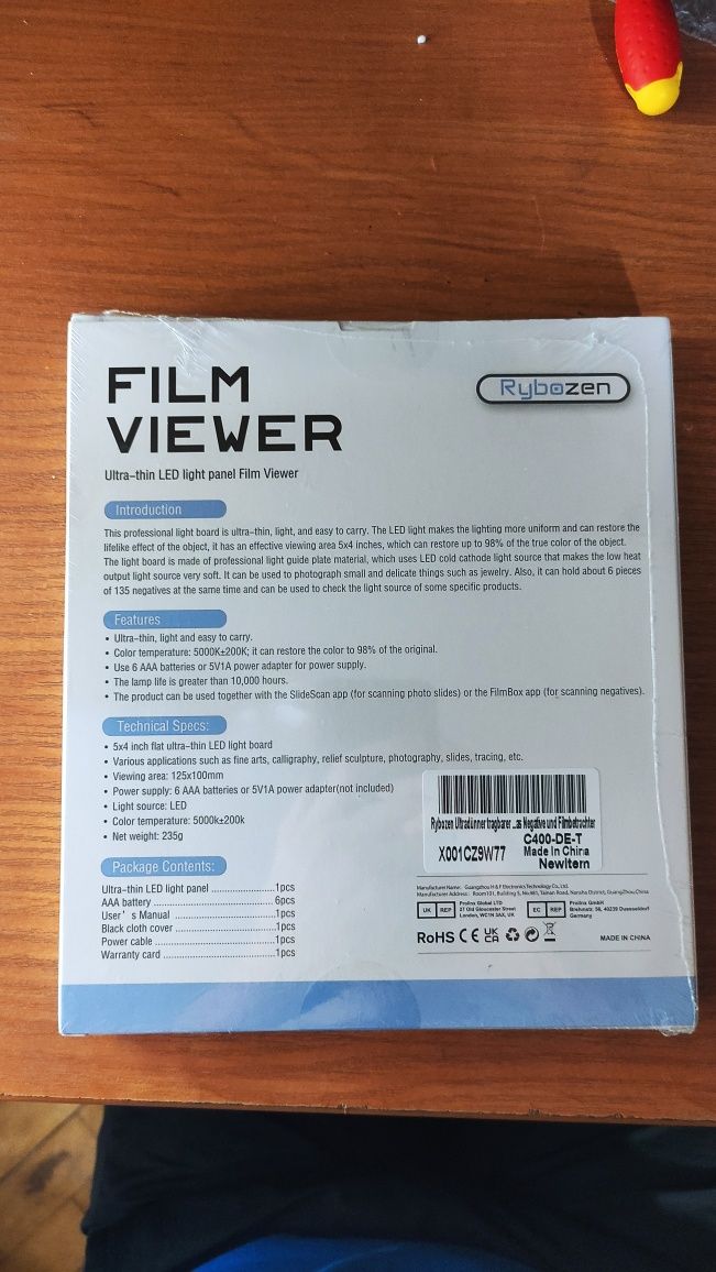 Сканер слайдів Rybozen Film Viewer