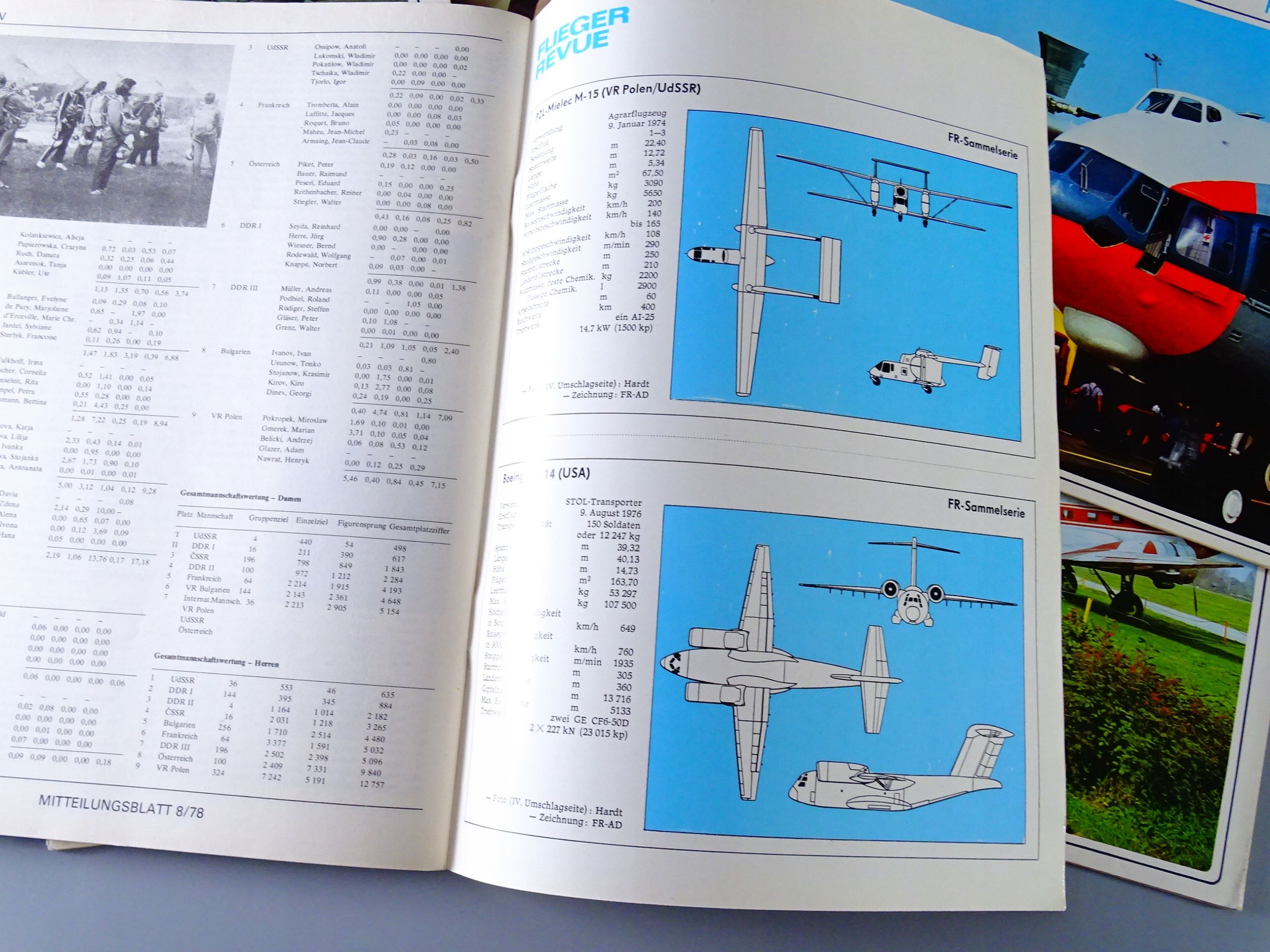 magazyn lotnictwo lata 70-te flieger revue samolot