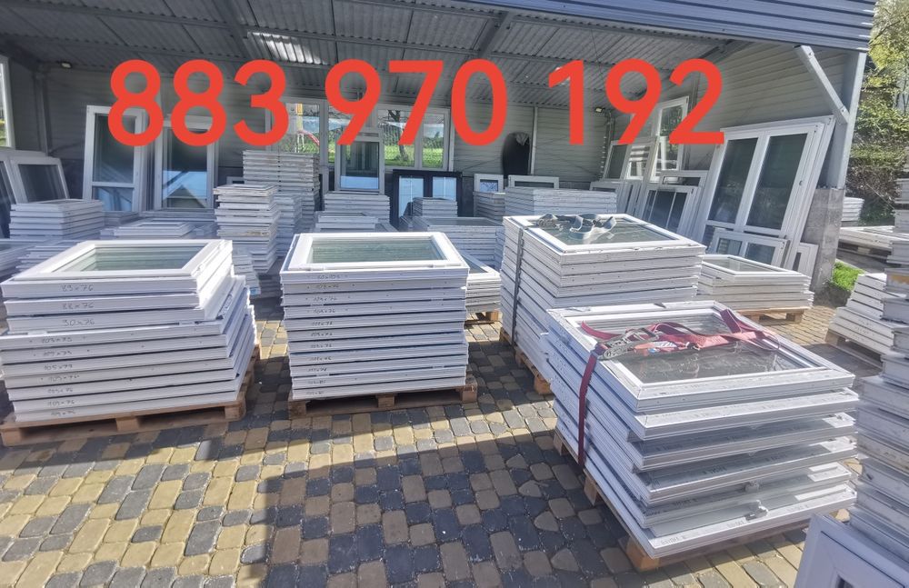 Skład okien używanych podkarpacje  60x80 60x90 80x80 100x80 MEGA WYBUR