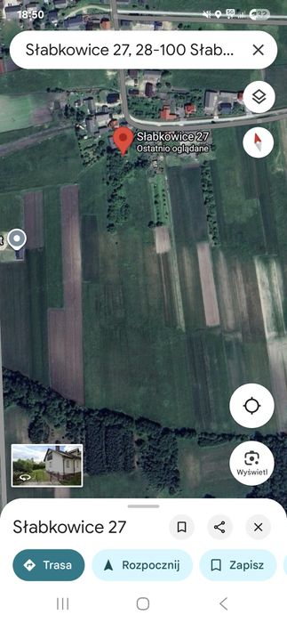 Gospodarstwo rolne Słabkowice 5.60 hektara pole