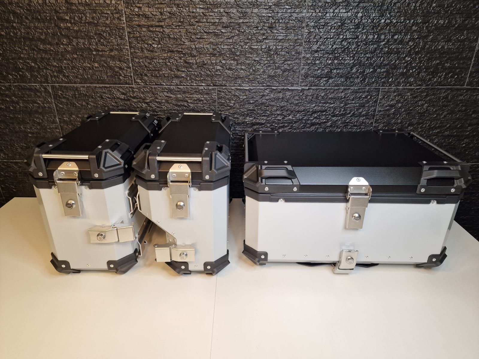 (NOVO) Malas Laterais + Top Case Alumínio Honda CB 500X