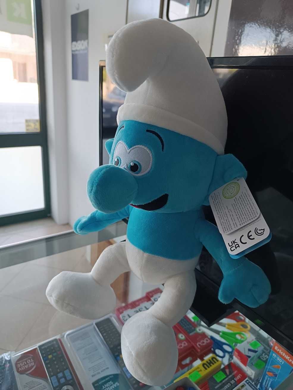 Novidade:Peluche Smurfs Smurf Azul 42cm