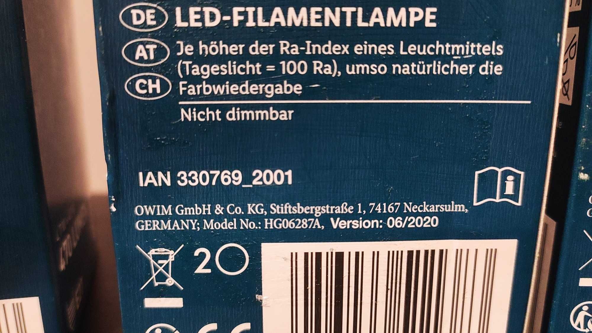 LED лампочка Livarno Lux E27 40W 2700K