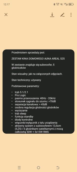 Zestaw kina domowego Auna Areał 525