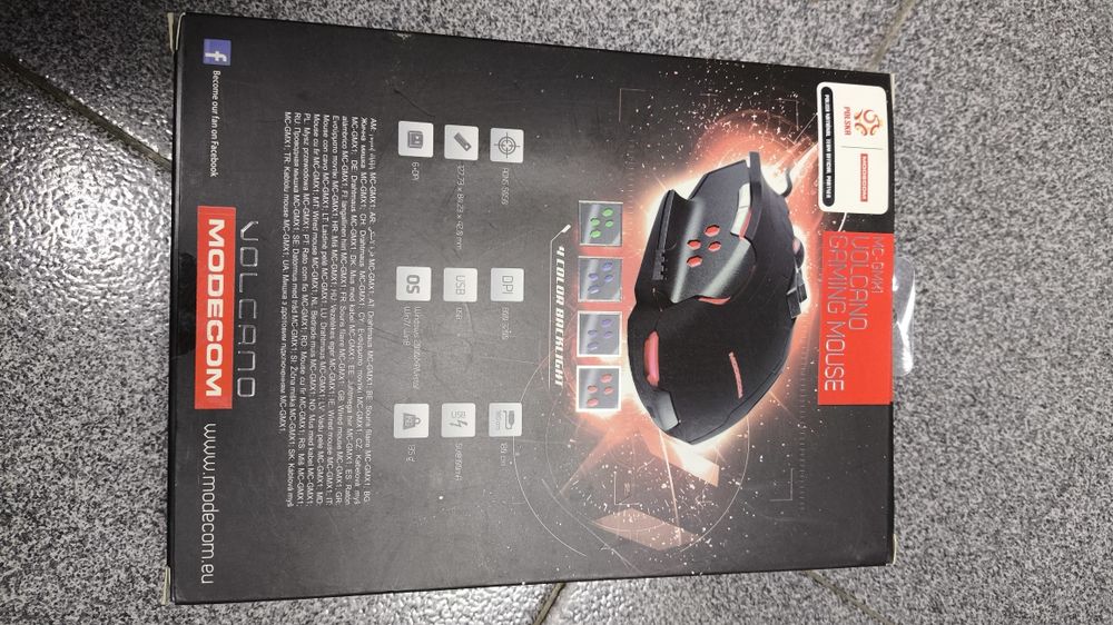 Rato Gaming Volcano MC-GMX1 3200DPI, 6 botões