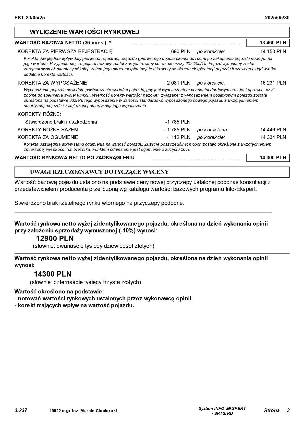 Syndyk sprzedaje (-20%): Przyczepa podłodziowa CYMERMAN BC2500