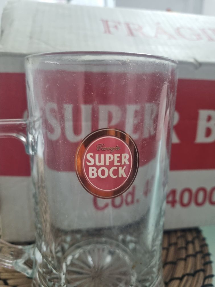 Vintage caixa original caneca super bock