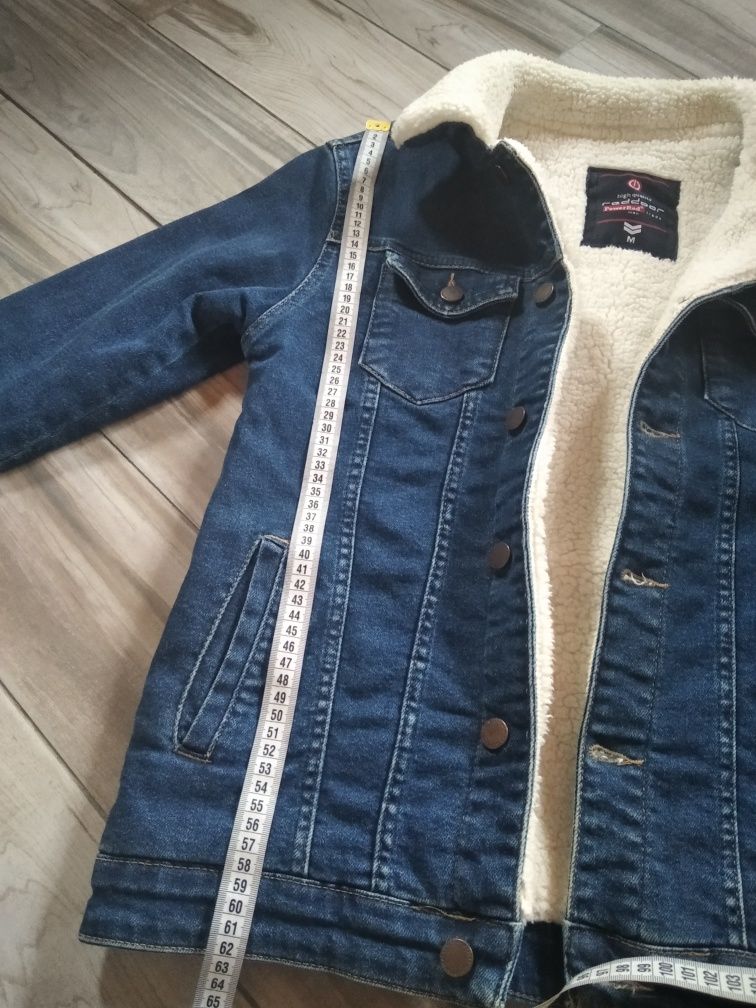 Чоловіча джинсова куртка утеплена розмір s-m