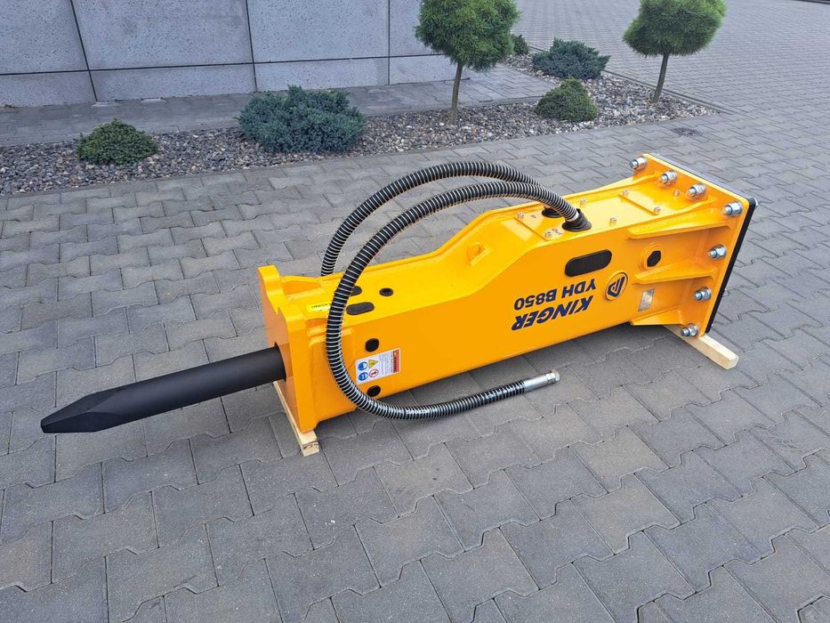 Młot hydrauliczny wyburzeniowy KINGER HB850 680kg do koparki GW 2 lata