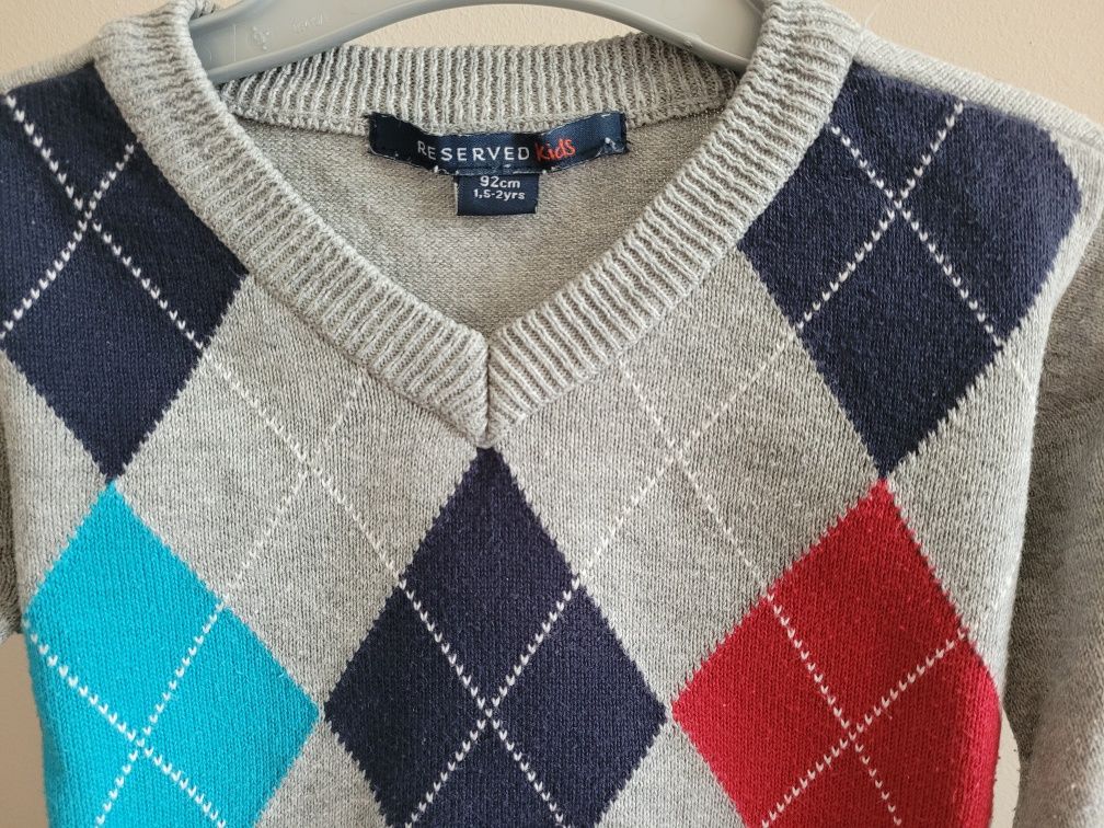 Sweter Reserved r.92 sweterek chłopięcy