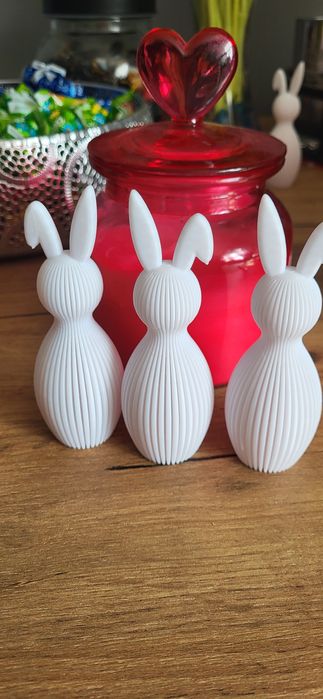 Królik zając wielkanocny ozdoba 3D